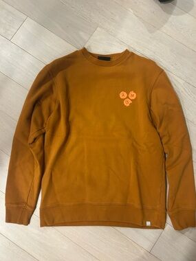 Scotch & Soda Men's Amber-Brown Crewneck Sweater